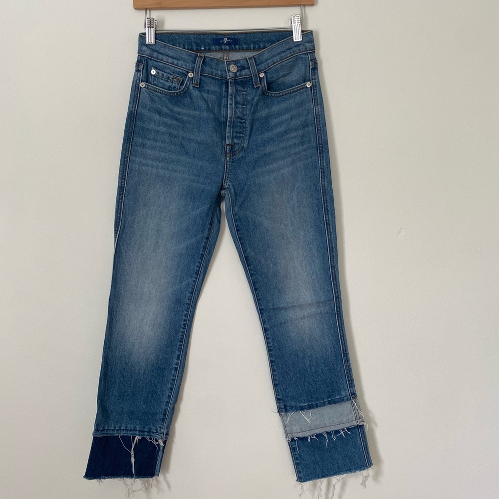 7 For All Mankind Cropped Eddie Jeans